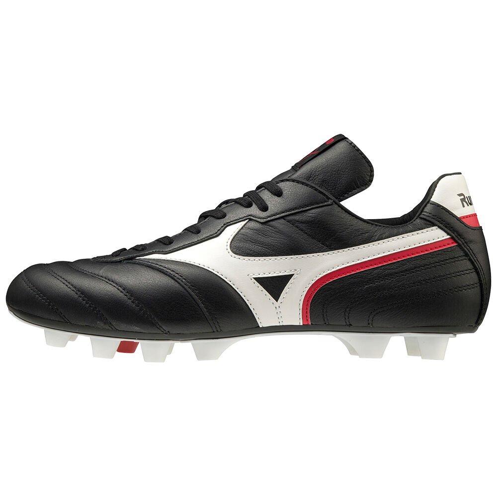 Men's Mizuno Football Boots Black/White/Red Morelia Zero Japan Shoes - P1GA203501